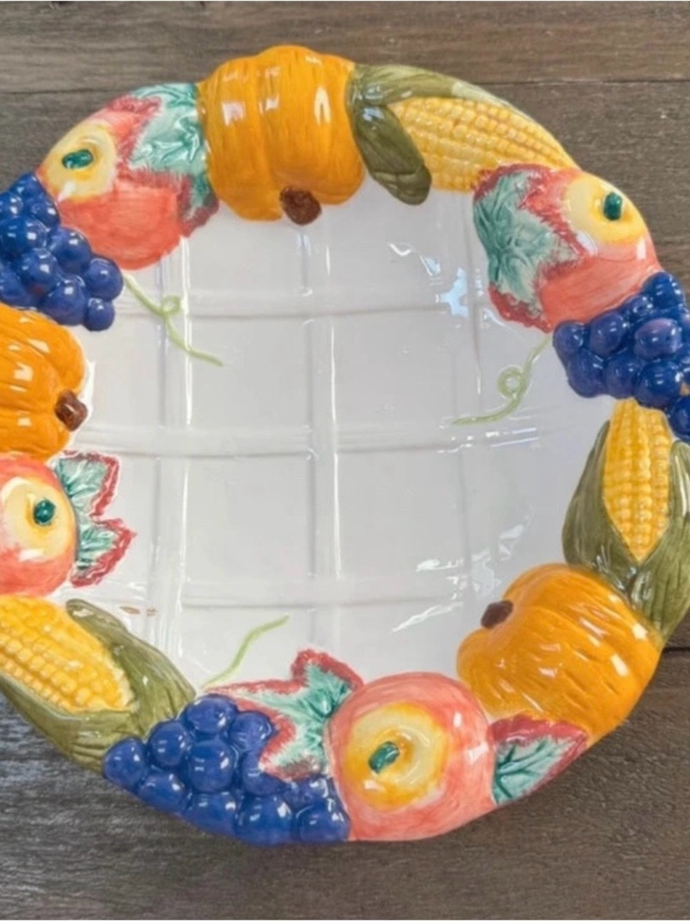 Nantucket Fall Harvest Pie Plate